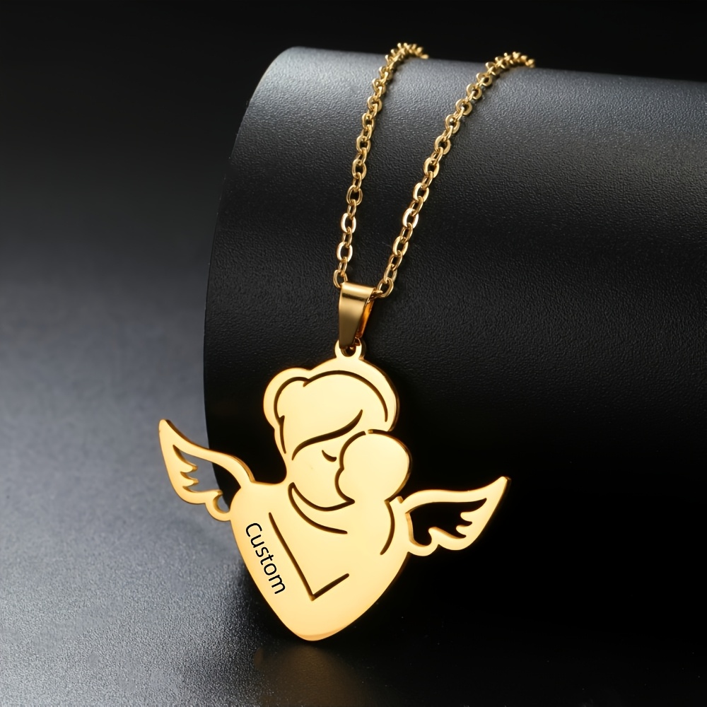 Personalized Stainless Steel Pendant Necklace — Customizable Gift